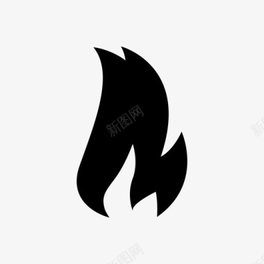 火焰燃烧易燃图标图标