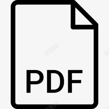 pdf文件纸张格式图标图标