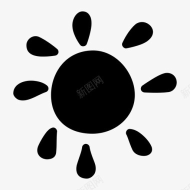太阳热带悸动图标图标