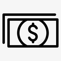 付款方式和额度美元货币收入图标高清图片