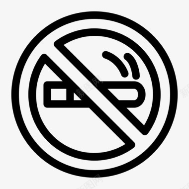 禁止吸烟流淌禁止图标图标