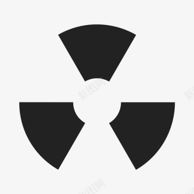放射性废物病毒图标图标
