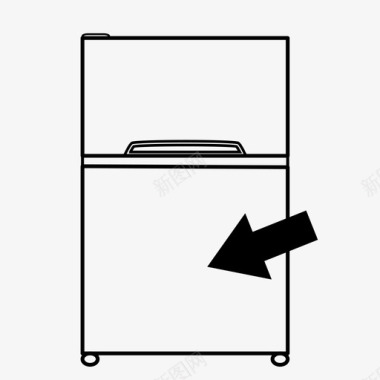 冰箱冷凉图标图标