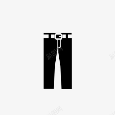 裤子口袋紧身裤图标图标
