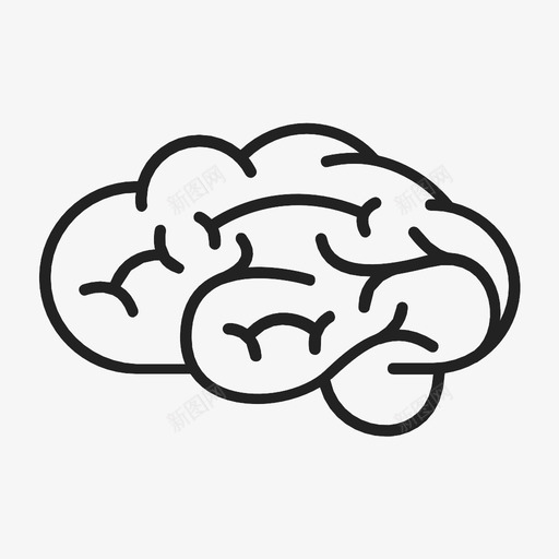 大脑思维器官图标svg_新图网 https://ixintu.com 人 器官 大脑 大脑皮层 思维 灰质 知识 神经元 神经系统