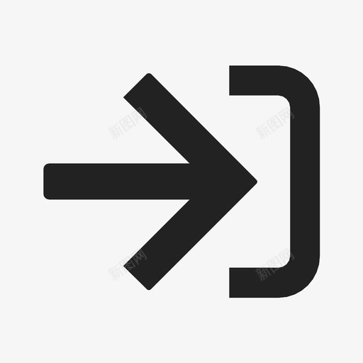 右箭头方向绘图图标svg_新图网 https://ixintu.com 右箭头 指示器 方向 标牌 绘图 跟进 道路