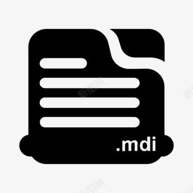 文件mdi文件扩展名图标图标
