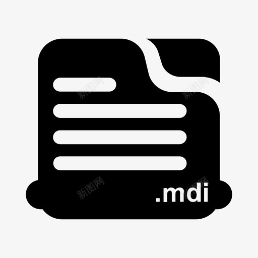 文件mdi文件扩展名图标svg_新图网 https://ixintu.com 文件mdi 文件扩展名