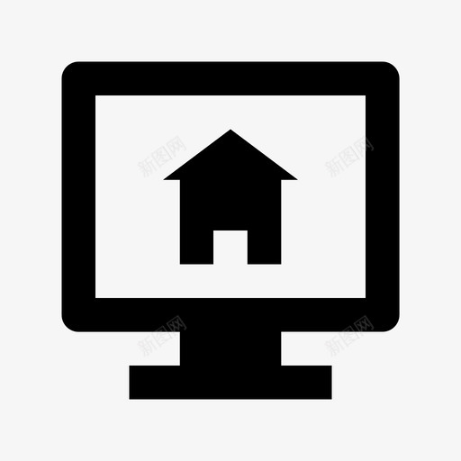 监控房屋系统安全图标svg_新图网 https://ixintu.com 在线导航 在线房产 安全 家庭 房产材料设计图标 无线 监控房屋 系统 网络