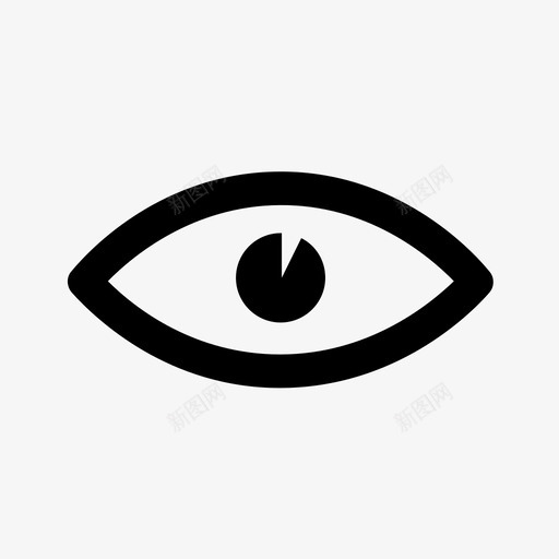 眼睛可见性观察者图标svg_新图网 https://ixintu.com 可见性 接触 眨眼 眼睛 睁开眼睛 脸 表情 观察者 颜色