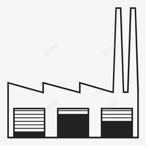 工厂最新技术无线图标svg_新图网 https://ixintu.com 仓库 工业建筑 工厂 建筑 振荡 无线 最新技术 浪涌 潮汐 配电