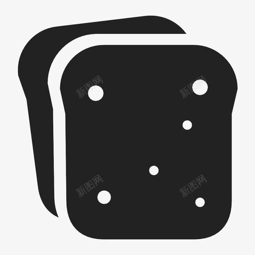 烤面包面包早餐图标svg_新图网 https://ixintu.com 三明治 加热 吃 早餐 烤面包 硬皮 零食 面包 食物