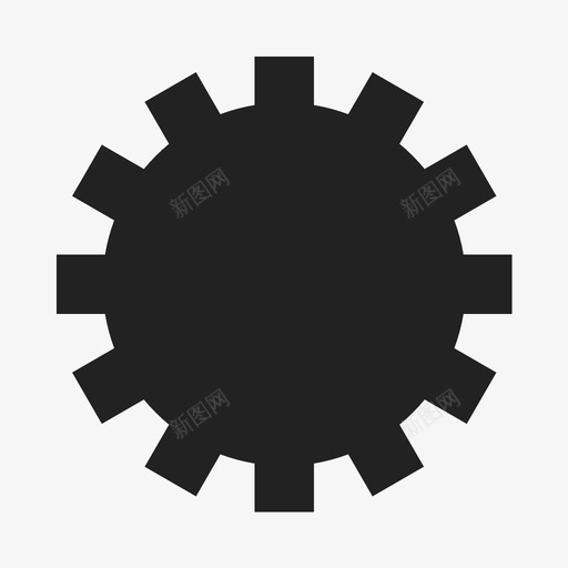 齿轮图像设置图标svg_新图网 https://ixintu.com 图像 设置 齿轮