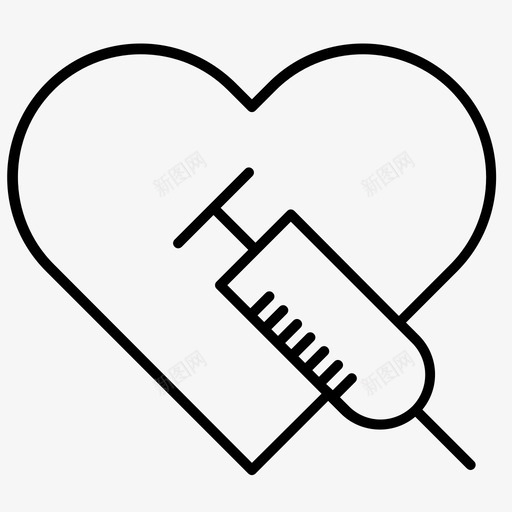 保健治疗注射器图标svg_新图网 https://ixintu.com 保健 保险 分析 医疗 医疗保健 心脏 检查 治疗 注射器 调查