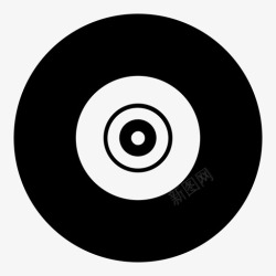 旧cd乙烯基歌曲圆形图标高清图片