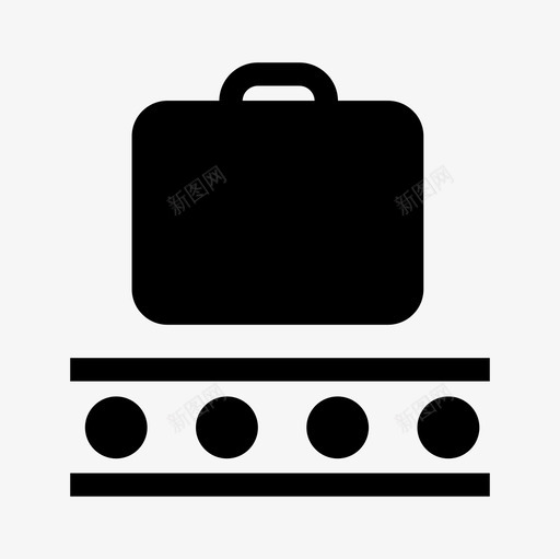 行李传送带行李箱旋转图标svg_新图网 https://ixintu.com 打包 收集 旅行 旋转 航空基本图标集 行李传送带 行李提取 行李箱