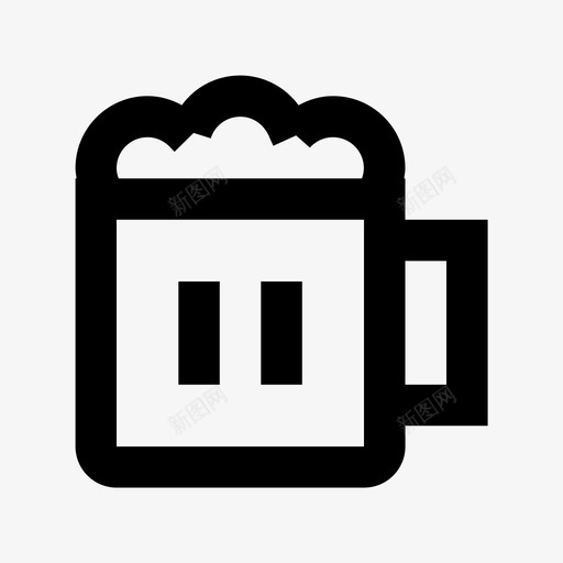 啤酒杯食品和饮料材料标图标svg_新图网 https://ixintu.com 啤酒杯 食品和饮料材料设计图标