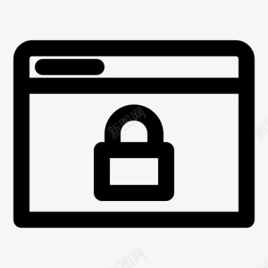锁定浏览器web浏览器安全图标图标