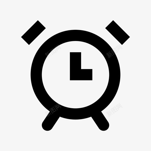 闹钟唤醒计时器图标svg_新图网 https://ixintu.com 分钟 唤醒 小时 手表 电子和设备材料图标 警报 计时器 闹钟