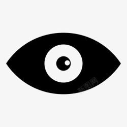 角膜眼视视网膜图标高清图片