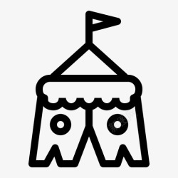 智能狂欢节马戏团帐篷悸动智能手机图标高清图片