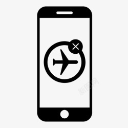 手机飞行飞行模式旅行安全图标高清图片