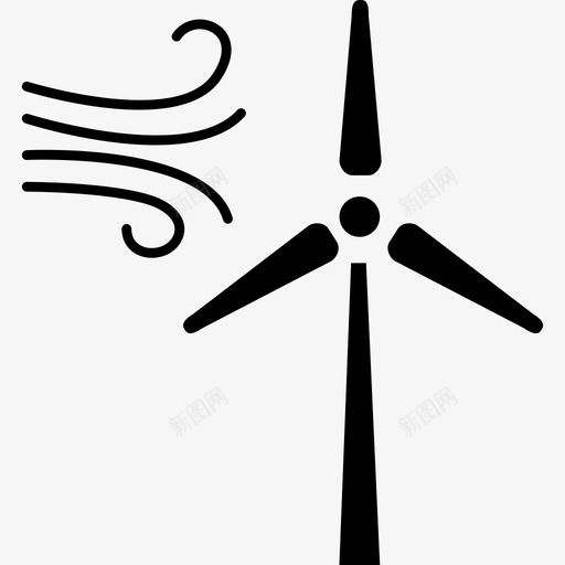 风力发电的生态工具工具和器具生态学图标svg_新图网 https://ixintu.com 工具和器具 生态学 风力发电的生态工具