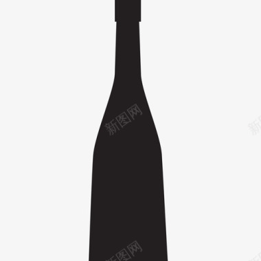 酒瓶酒和晚餐图标图标