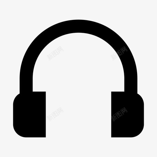 耳机耳朵小工具图标svg_新图网 https://ixintu.com 响声 声音 小工具 播放 科技材料图标 耳朵 耳机 音乐
