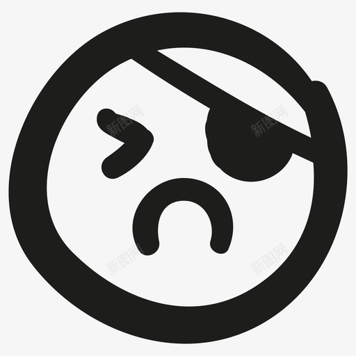 disgusted pirate图标svg_新图网 https://ixintu.com disgusted pirate