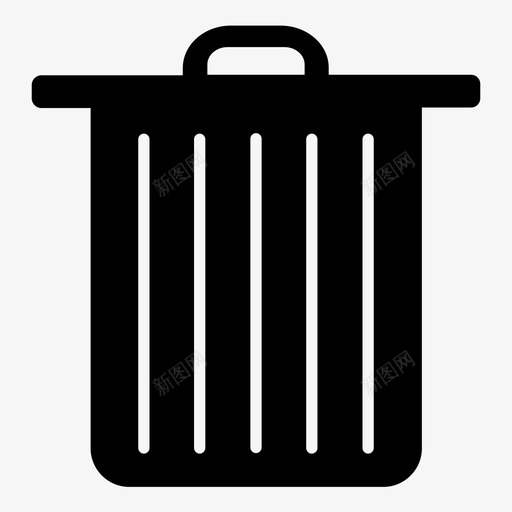 垃圾桶取出回收图标svg_新图网 https://ixintu.com 删除 取出 回收 垃圾 垃圾桶 垃圾桶容器 容器 废物 满 空