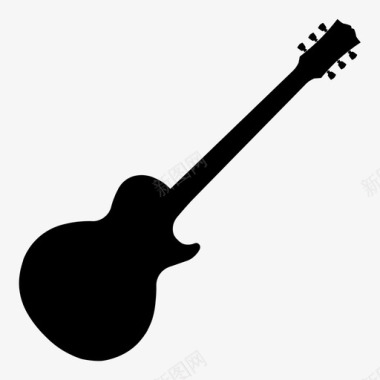 电吉他明星摇滚乐队图标图标