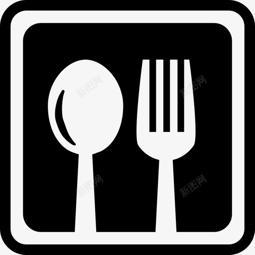 广场界面厨房中的餐厅餐具符号图标svg_新图网 https://ixintu.com 厨房中的餐厅餐具符号 广场 界面