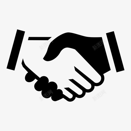 握手伙伴朋友关系图标svg_新图网 https://ixintu.com 交易 伙伴 动作 协议 双手 手 握手 朋友关系 注意 活动 行动