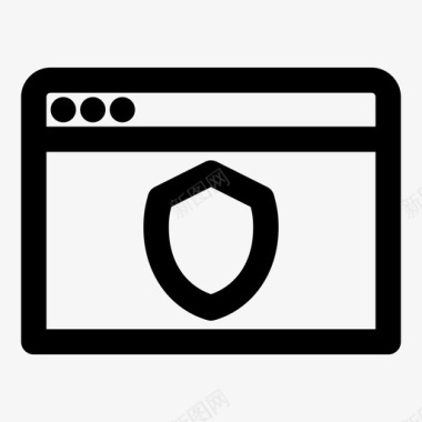 安全网络浏览器网页震动图标图标
