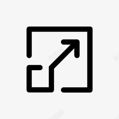 全屏界面展开图标图标