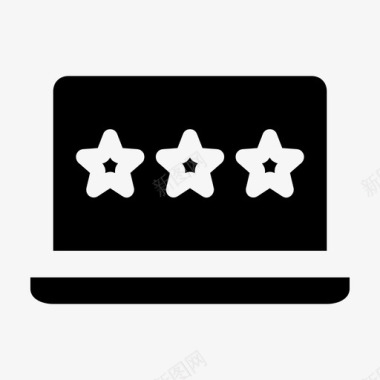 笔记本电脑评级星星屏幕保护程序图标图标