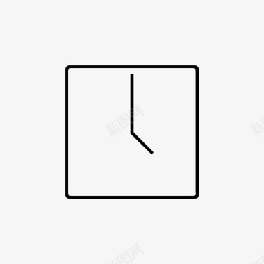 平方钟一分钟的时间图标图标