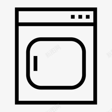烘干机洗衣机智能手机图标图标