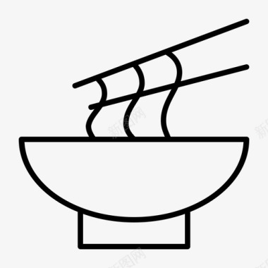 面条碗杯子图标图标