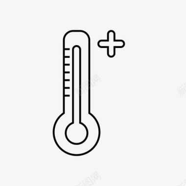 温度计牧草高温图标图标