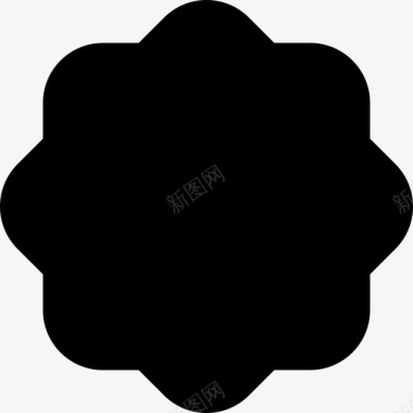 标签黑色形状商业宇宙图标图标