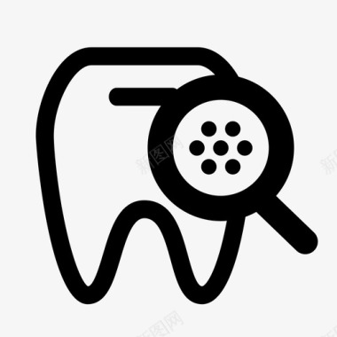 牙科检查牙齿辅助悸动图标图标