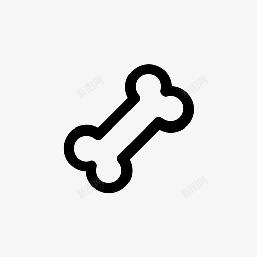 骨头动物狗图标svg_新图网 https://ixintu.com 动物 狗 狗玩具 网 食物 骨头 骨骼