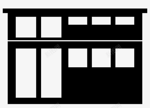 建筑面积家庭图标图标