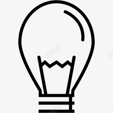 灯泡照明构思图标图标