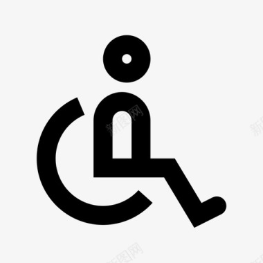 残疾人酒店服务材料图标图标