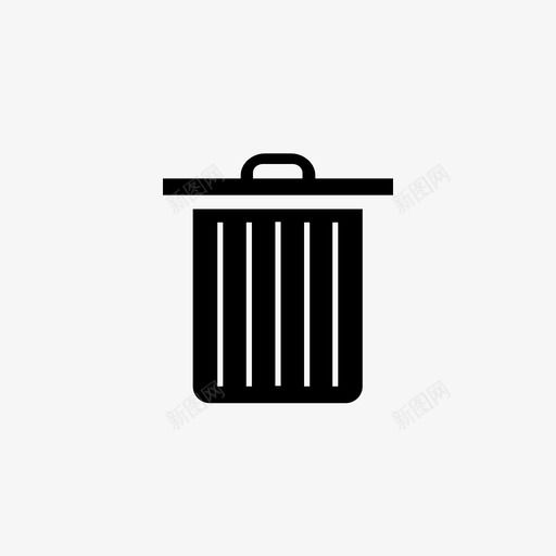 垃圾桶垃圾纸张图标svg_新图网 https://ixintu.com 删除 垃圾 垃圾桶 垃圾箱 容器 纸张