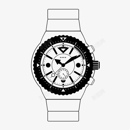 手表配件手臂图标svg_新图网 https://ixintu.com 手臂 手表 指针 时钟 时间 表带 配件