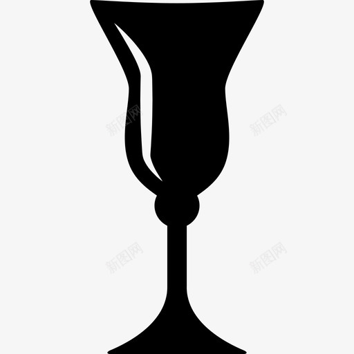 优雅的黑色酒杯工具和用具厨房图标svg_新图网 https://ixintu.com 优雅的黑色酒杯 厨房 工具和用具